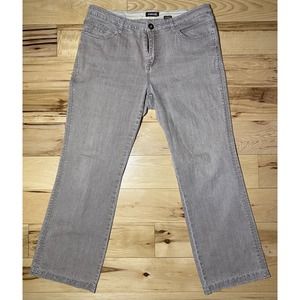 Zana Di Jeans Sz 16 Stone Wash Tan Stitch Embellishment Pocket Embroidery